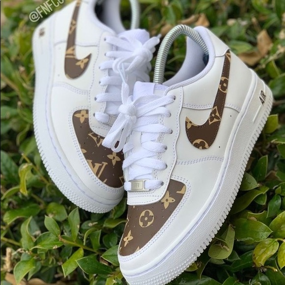 Custom painted nikes Louis Vuitton